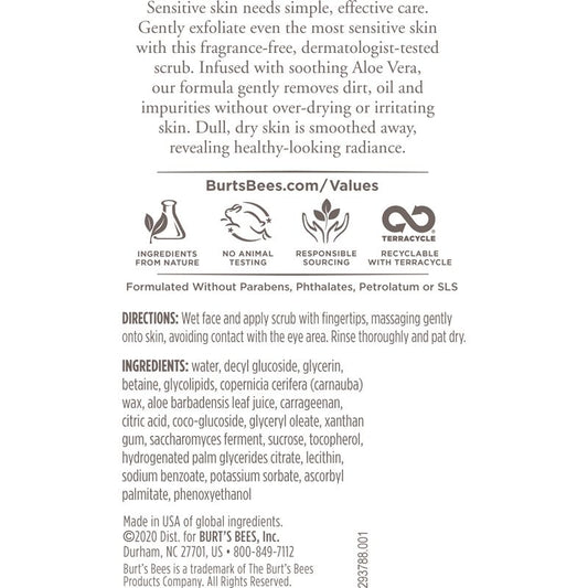 Sensitive Solutions Gentle Face Scrub - US 7606